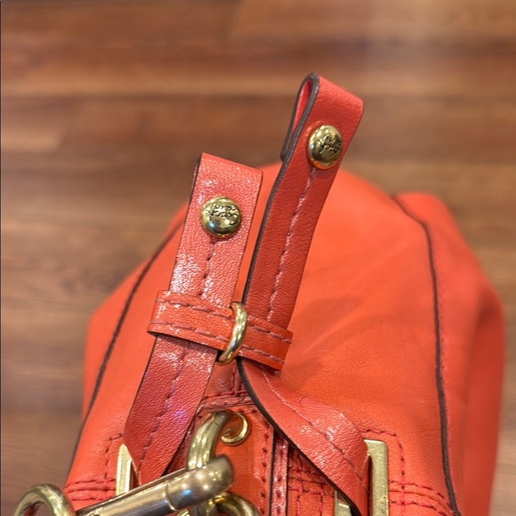 Coach Salmon Leather Bucket Bag - Picture 5 of 14
